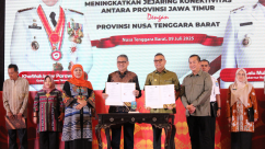 PT Adi Graha Wira Jatim Teken MoU dengan PT Bhanu Ariawisata dalam Misi Dagang Jatim–NTB
