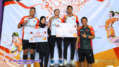 HOTEL BEKIZAAR SEMARAKKAN HUT KEMERDEKAAN RI KE-81 MELALUI FUN MATCH BADMINTON ANTAR HOTEL