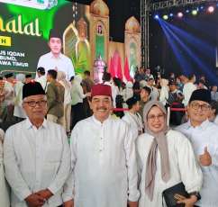 PT Adi Graha Wira Jatim Menghadiri Halal Bihalal Idul Fitri 1446 Bersama Gubernur Jawa Timur, Gus Iqdam Dan Keluarga Besar BUMD, Serta Pelaku UMKM Se Jawa Timur